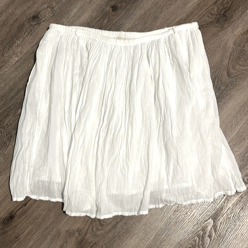 OLD NAVY Crinkle Cotton Lined Skirt